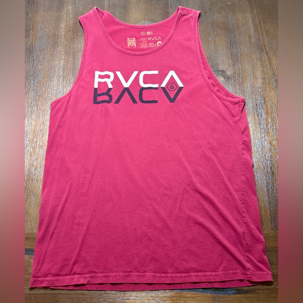 RVCA Red Tank Top XL **Flaw**